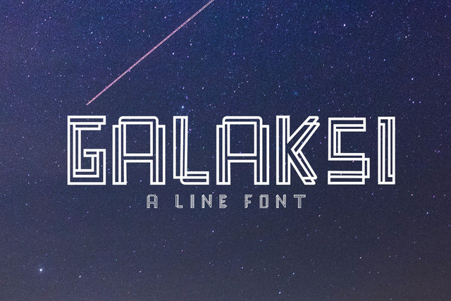 Galaksi - Scifi Font Font LetterdayStudio 