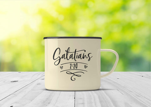 Galatians 2:20 | Christian cut file SVG TheBlackCatPrints 