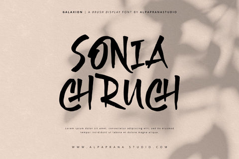 Galaxion - Brush Font Font Alpaprana Studio 