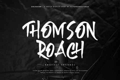 Galaxion - Brush Font Font Alpaprana Studio 