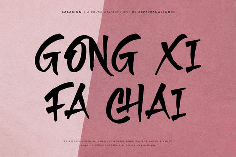 Galaxion - Brush Font Font Alpaprana Studio 