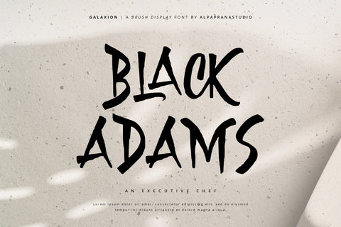 Galaxion - Brush Font Font Alpaprana Studio 