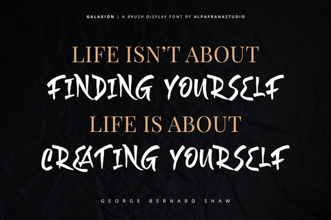 Galaxion - Brush Font Font Alpaprana Studio 