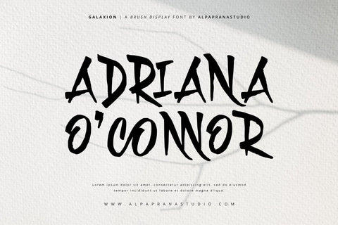 Galaxion - Brush Font Font Alpaprana Studio 