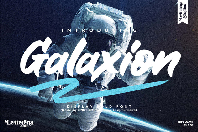 Galaxion Font Letterena Studios 