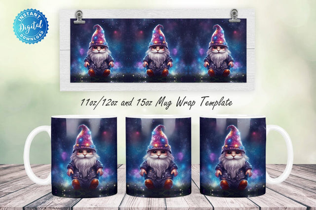 Galaxy Gnome 11, 12 & 15 Oz Mug Sublimation Sublimation Regulrcrative 