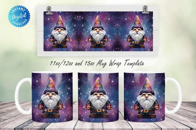 Galaxy Gnome 11, 12 & 15 Oz Mug Sublimation Sublimation Regulrcrative 