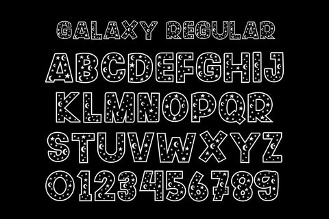Galaxy Monogram Font LetterdayStudio 