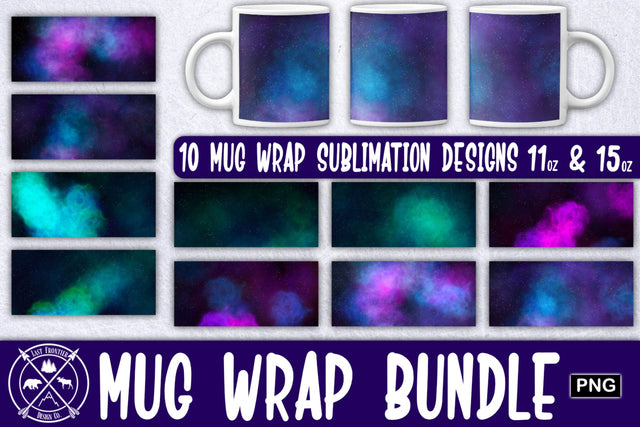 Galaxy Mug wrap sublimation Sublimation Last Frontier Design Co. 