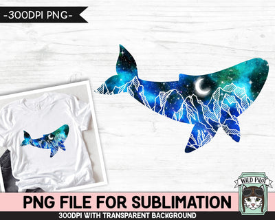 Galaxy PNG SUBLIMATION design, Whale PNG, Watercolor png, Space png, Whale Clipart, Adventure png, Whale Silhouette png, Mountain Scene png Sublimation Wild Pilot 