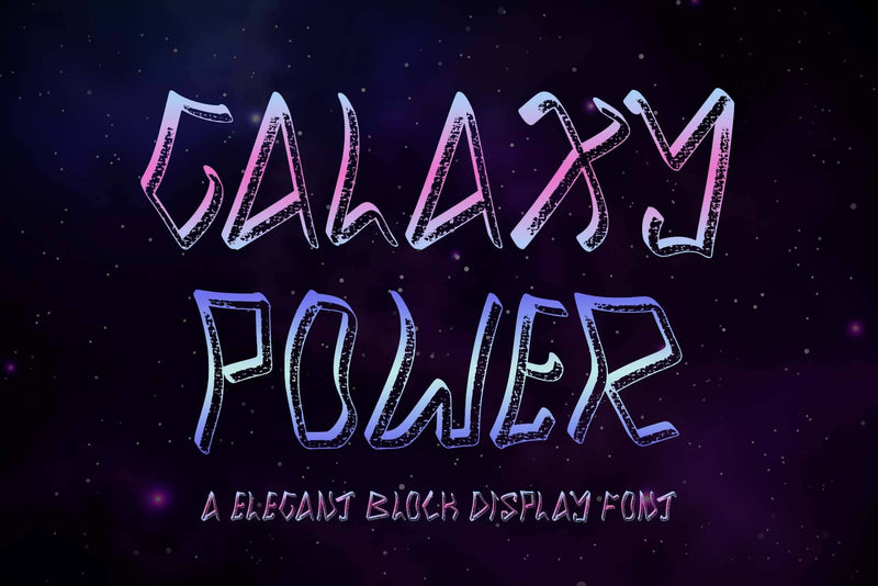 Galaxy Power Font Prasetya Letter 