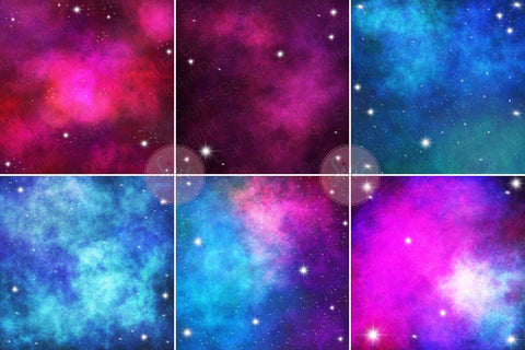 Galaxy Space Digital Papers Backgrounds Digital Pattern SineDigitalDesign 