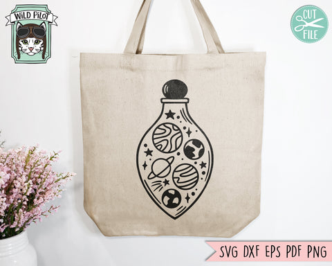 Galaxy SVG, Celestial SVG, Space SVG, Potion Bottle svg, Mystical svg, Planets svg, Solar System svg, Space svg, Outer space svg, Stars svg SVG Wild Pilot 