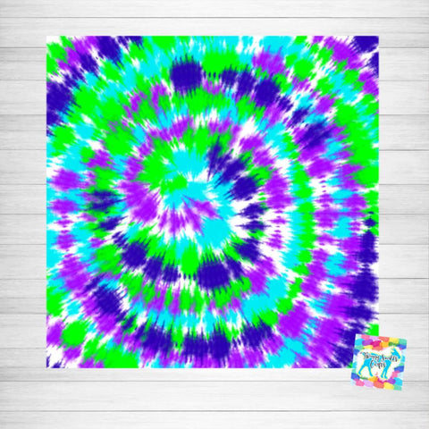 Rainbow Tie Dye Galaxy Printed Pocket Square by TooLoud 