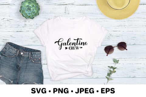 Galentine Crew. Galentines Day. Anti-Valentines SVG LaBelezoka 