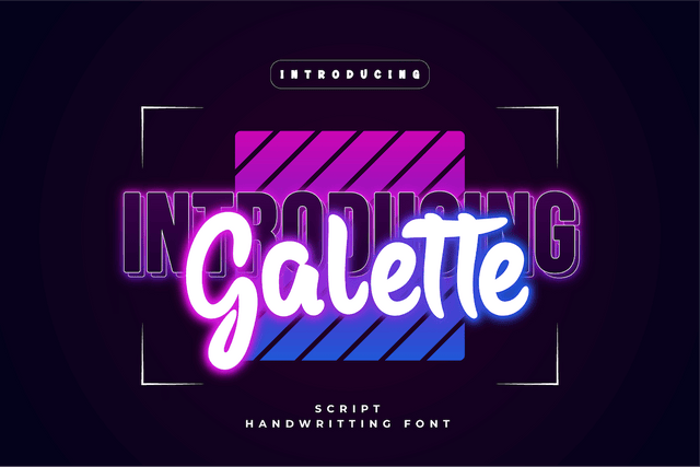 Galette Font twinletter 