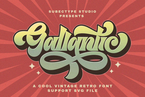 Gallantic - Vintage Retro Font Font Subectype Studio 