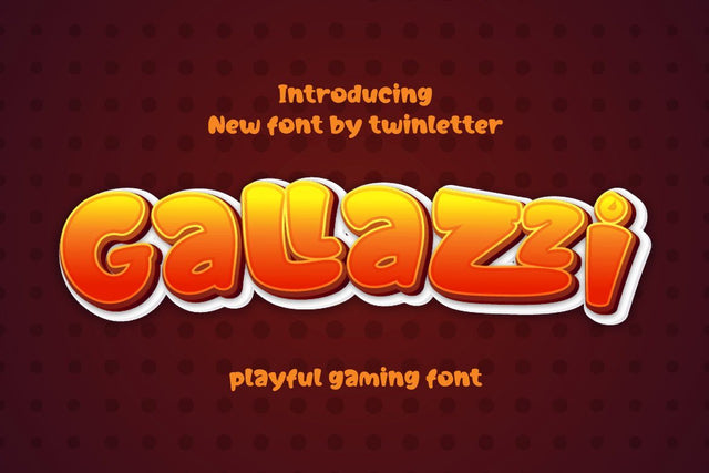 Gallazzi Playful Display Font Font twinletter 