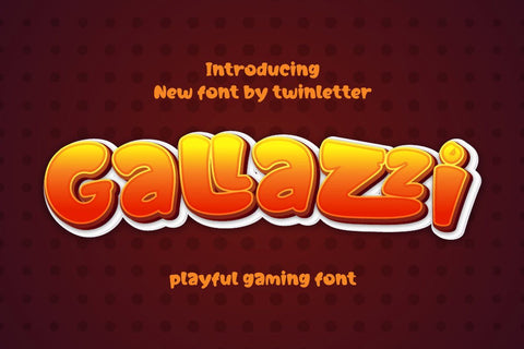 Gallazzi Playful Display Font Font twinletter 