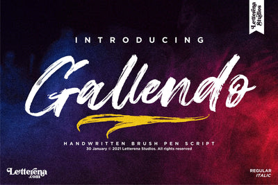 Gallendo Font Letterena Studios 