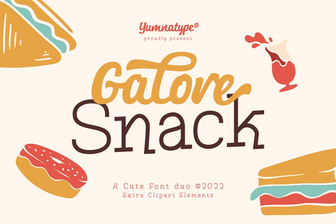 Galore Snack Font yumnatype 
