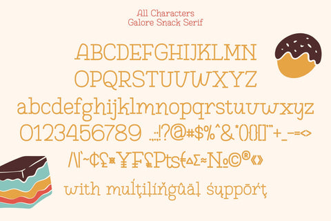 Galore Snack Font yumnatype 