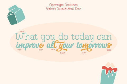 Galore Snack Font yumnatype 