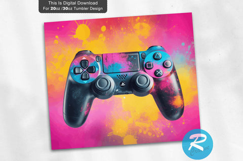 Game Controller 20 oz / 30 oz Skinny Tumbler Sublimation Regulrcrative 