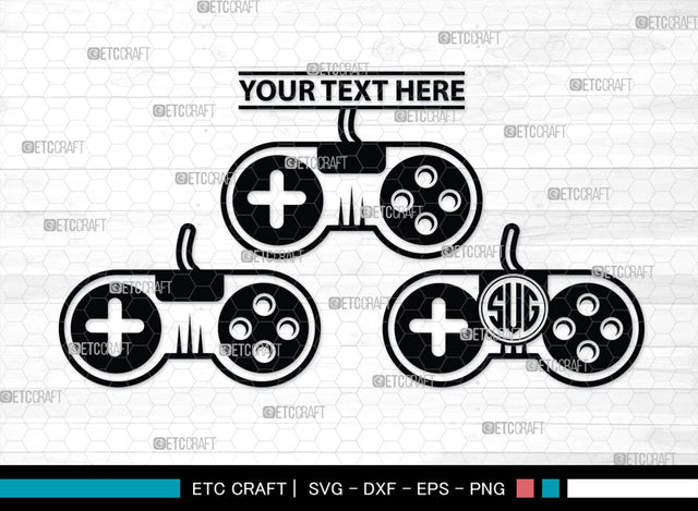 Game Controller Monogram, Game Controller Silhouette, Game Controller SVG, Video Game Svg, Game Player Svg, Joypad Svg, Xbox Gamepad Svg, SB00438 SVG ETC Craft 