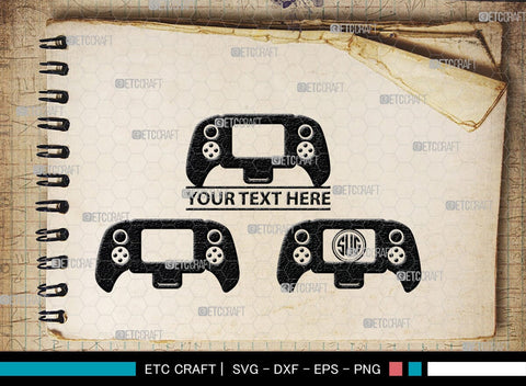 Game Controller Monogram, Game Controller Silhouette, Game Controller SVG, Video Game Svg, Game Player Svg, Joypad Svg, Xbox Gamepad Svg, SB00438 SVG ETC Craft 
