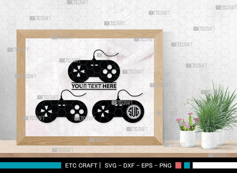 Game Controller Monogram, Game Controller Silhouette, Game Controller SVG, Video Game Svg, Game Player Svg, Joypad Svg, Xbox Gamepad Svg, SB00438 SVG ETC Craft 