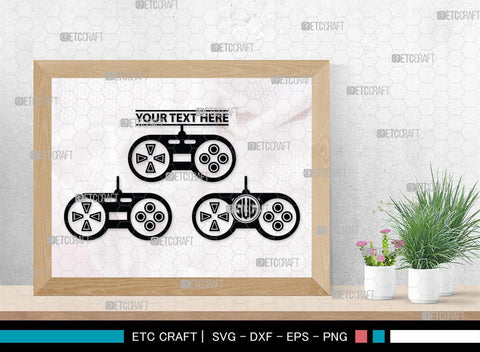 Game Controller Monogram, Game Controller Silhouette, Game Controller SVG, Video Game Svg, Game Player Svg, Joypad Svg, Xbox Gamepad Svg, SB00438 SVG ETC Craft 