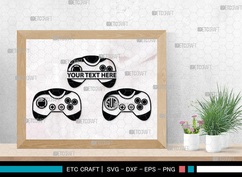 Game Controller Monogram, Game Controller Silhouette, Game Controller SVG, Video Game Svg, Game Player Svg, Joypad Svg, Xbox Gamepad Svg, SB00438 SVG ETC Craft 