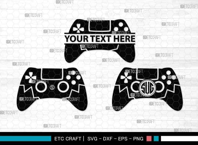 Game Controller Monogram, Game Controller Silhouette, Game Controller SVG, Video Game Svg, Game Player Svg, Joypad Svg, Xbox Gamepad Svg, SB00438 SVG ETC Craft 