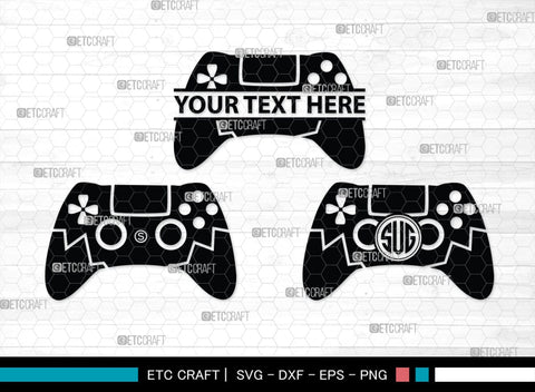 Game Controller Monogram, Game Controller Silhouette, Game Controller SVG, Video Game Svg, Game Player Svg, Joypad Svg, Xbox Gamepad Svg, SB00438 SVG ETC Craft 