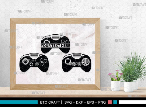 Game Controller Monogram, Game Controller Silhouette, Game Controller SVG, Video Game Svg, Game Player Svg, Joypad Svg, Xbox Gamepad Svg, SB00438 SVG ETC Craft 