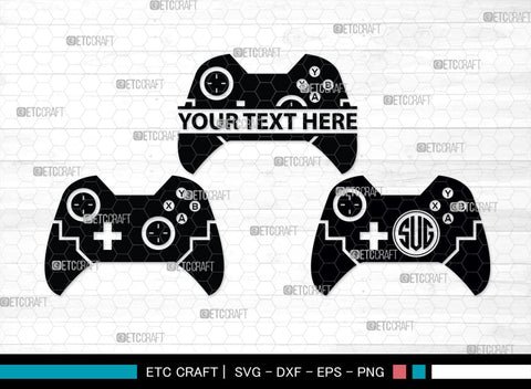 Game Controller Monogram, Game Controller Silhouette, Game Controller SVG, Video Game Svg, Game Player Svg, Joypad Svg, Xbox Gamepad Svg, SB00438 SVG ETC Craft 