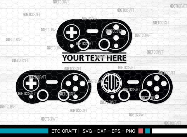 Game Controller Monogram, Game Controller Silhouette, Game Controller SVG, Video Game Svg, Game Player Svg, Joypad Svg, Xbox Gamepad Svg, SB00438 SVG ETC Craft 