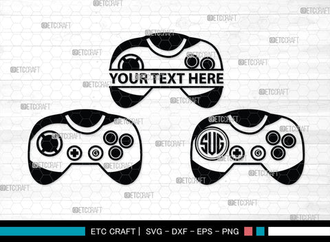 Game Controller Monogram, Game Controller Silhouette, Game Controller SVG, Video Game Svg, Game Player Svg, Joypad Svg, Xbox Gamepad Svg, SB00438 SVG ETC Craft 