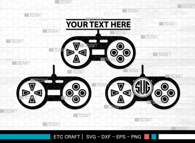 Game Controller Monogram, Game Controller Silhouette, Game Controller SVG, Video Game Svg, Game Player Svg, Joypad Svg, Xbox Gamepad Svg, SB00438 SVG ETC Craft 