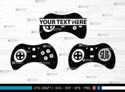 Game Controller Monogram, Game Controller Silhouette, Game Controller SVG, Video Game Svg, Game Player Svg, Joypad Svg, Xbox Gamepad Svg, SB00438 SVG ETC Craft 