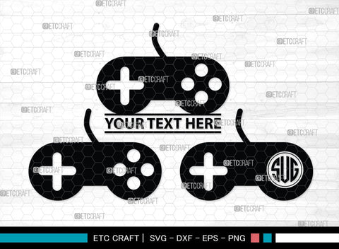 Game Controller Monogram, Game Controller Silhouette, Game Controller SVG, Video Game Svg, Game Player Svg, Joypad Svg, Xbox Gamepad Svg, SB00438 SVG ETC Craft 