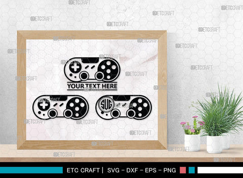 Game Controller Monogram, Game Controller Silhouette, Game Controller SVG, Video Game Svg, Game Player Svg, Joypad Svg, Xbox Gamepad Svg, SB00438 SVG ETC Craft 