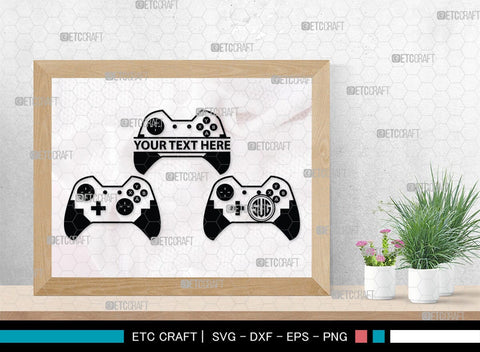 Game Controller Monogram, Game Controller Silhouette, Game Controller SVG, Video Game Svg, Game Player Svg, Joypad Svg, Xbox Gamepad Svg, SB00438 SVG ETC Craft 