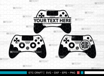 Game Controller Monogram, Game Controller Silhouette, Game Controller SVG, Video Game Svg, Game Player Svg, Joypad Svg, Xbox Gamepad Svg, SB00438 SVG ETC Craft 