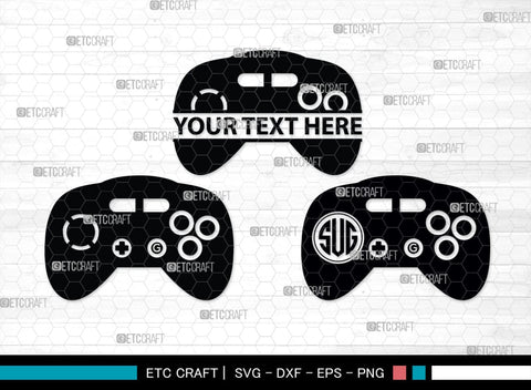 Game Controller Monogram, Game Controller Silhouette, Game Controller SVG, Video Game Svg, Game Player Svg, Joypad Svg, Xbox Gamepad Svg, SB00438 SVG ETC Craft 