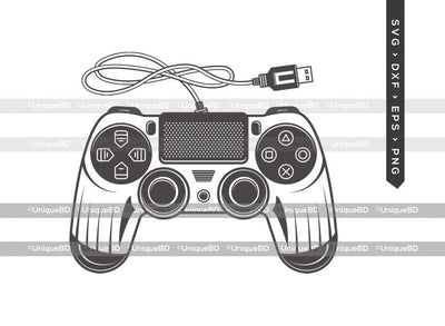 Game Controller Outline SVG Cut File | Game Controller Svg | Video Game Svg | PS4 Svg | Gamer Svg | Dxf | Eps | Png | Silhouette | Cut File SVG ETC Craft 