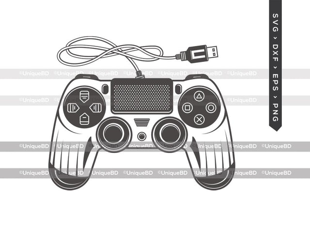 Game Controller Outline SVG Cut File | Game Controller Svg | Video Game Svg | PS4 Svg | Gamer Svg | Dxf | Eps | Png | Silhouette | Cut File SVG ETC Craft 
