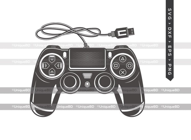 Game Controller Silhouette SVG Cut File | Game Controller Svg | Video Game Svg | PS4 Svg | Gamer Svg | Dxf | Eps | Png | Silhouette | Cut File SVG ETC Craft 