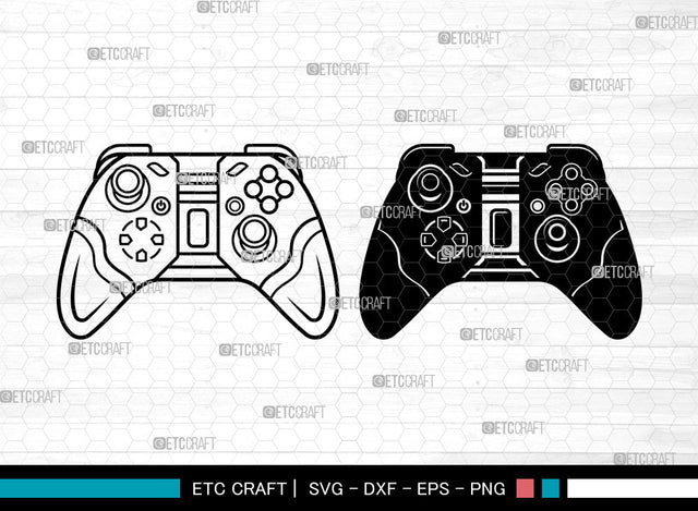 Game Controller SVG, Gamer Svg, Video Game Svg, PS4 Controller Svg, Game Player Svg, Game Controller Svg SVG ETC Craft 